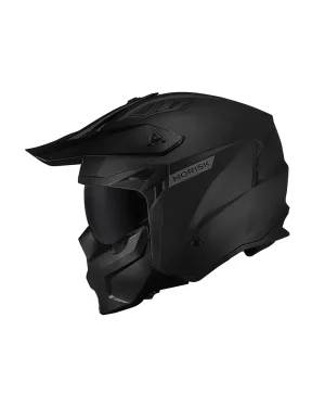 Capacete Norisk Darth 2 Monocolor - Preto Fosco (4 em 1)